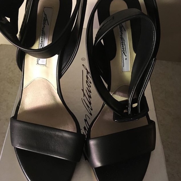 Brian Atwood Leather Ankle Strap Sandals - Picture 2 of 12